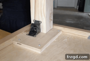 DIY Portable Mahjong Table Tailored For Your Game 18 Attaching folding legs