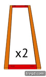 Summary image for assembling hutch side trim.