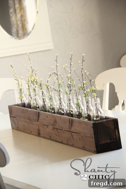 IMG_0070 Beautiful DIY Planter Box Centerpiece made with Gorilla Wood Glue, perfect for home decor