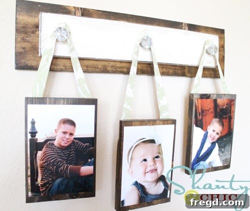 128a Creative Photo Wall Hanging project securely assembled with Gorilla Glue Epoxy